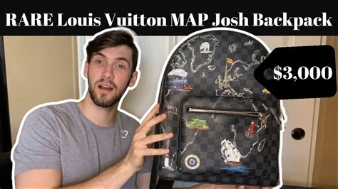 RARE Louis Vuitton MAP Josh Backpack Review (Damier .